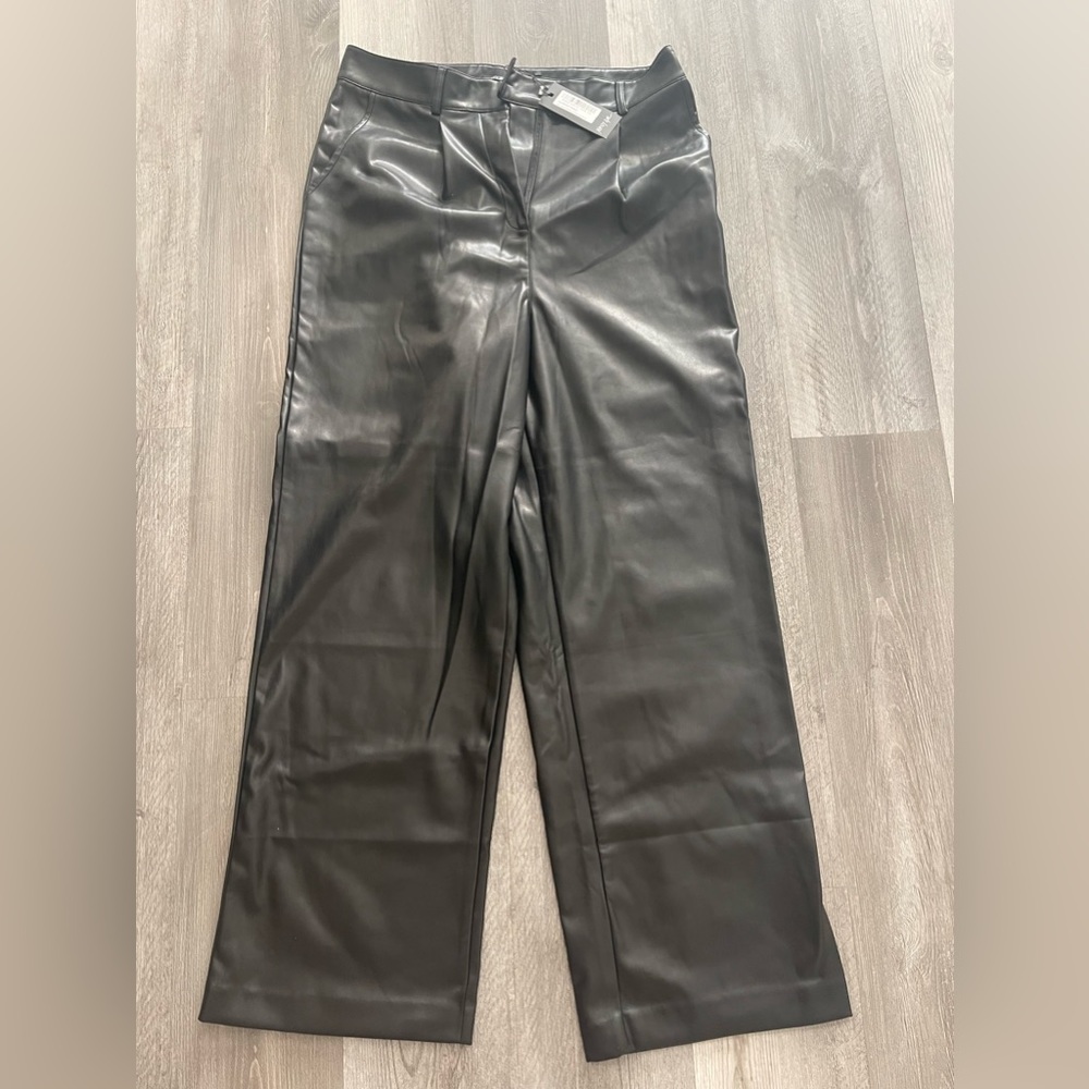 Nasty Gal 
Faux Leather Straight Leg Pants